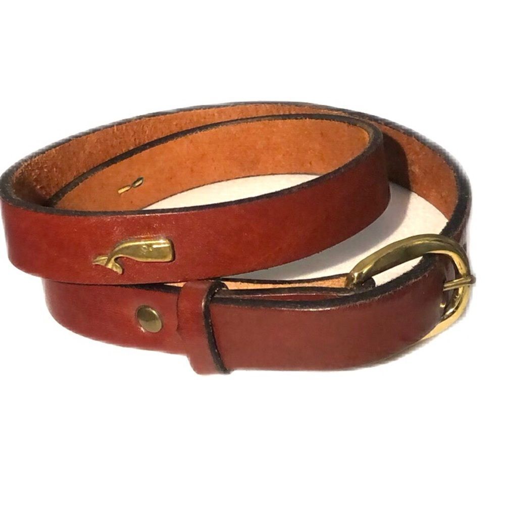 Leather Man Ltd. Solid brass leather belt